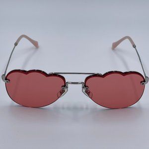 SOLD MIU MIU MU56US - Pink Lens Metal Frame Sunglasses